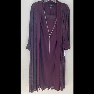 Maroon 2 piece dress